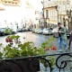 The terrace view.
