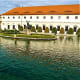 Large ornamental pond.