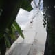 The tepee is very secluded in its own corner of the property.