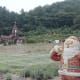 Mysterious Springtime Santa Decorations on Pocheon Herb Island