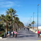 Seafront promenade, Valencia.