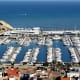 View of the port of Denia from the castle.