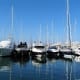 The marina.