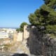 The perimeter wall.