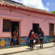 Colorful house in colorful environment.