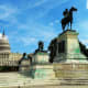 U.S. Capitol Building behind the Ulysses S. Grant Memorial in Washington DC