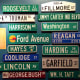 President Street Signs at the National Museum of American History - Smithsonian Institution in Washington DC