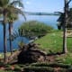 The resort is a water front setting