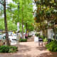 Midtown street scenery near Bagby Park