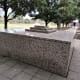 Names of police officers who have died in the line of duty are inscribed onto this granite monument.