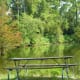 View of the fishing lake in Meyer Park