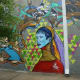 Detail of mural across from Baldwin Park