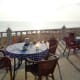 Breakfast with a sea view.