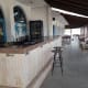 Outside bar area and shade.