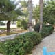The 'street' view towards the pool.
