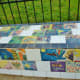 Handmade tiles embellish the exterior of Donovan Park.