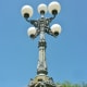 Closer view of the Lombard Lamp on Heights Blvd. in Houston