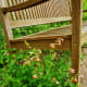 Bench with flowers