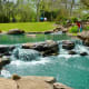Splashing water