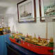 Offshore oil rig models and ships