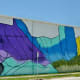 A portion of Mural at 1505 Sawyer Street by Janavi M. Folmsbee