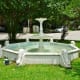 Antique dolphin fountain