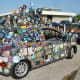 Another view of the Art Car at Eastside Farmer’s Market