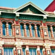 The top portion of Trueheart-Adriance building