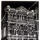 Limited edition linocut by Peggy Woods of Trueheart-Adriance building in Galveston