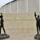 "Team Ropers" and "YES" Sculpture