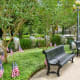 WWII Memorial with Benches and Bollards