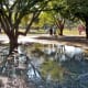Visiting Congressman Bill Archer Park after a rainy day.