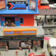Model train layout in Memorial City Mall