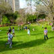 Children playing in the gardens