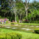 Landscaping with fountain