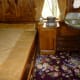 One of the bedrooms in the ‘Quebec’ Rail CarCar