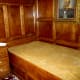 One of the bedrooms in the ‘Quebec’ Rail Car