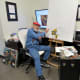 Ken Pridgeon working on his latest memorial portrait.