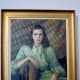 Artist Emily Guthrie Smith (1909-1986), Oil on canvas titled Portrait of a Young Girl, 1948 (28 X 22 inches)