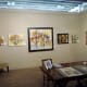 Central room in the art gallery displaying the work of Dr. Robert Rogan
