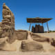 Different view of the monument and ruins