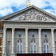 Ornate facade of the Concertgebouw, Amsterdam.