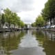 Canal view of Amsterdam.