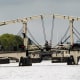 Magere Brug from the water.