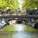 Underneath the bridges in Amsterdam.