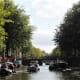 Small boats in Amsterdam.