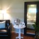 A restful atmosphere is generated using this mirror. The feng shui energy is very positive here.