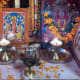 Hindu household shrine in India.
