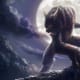 A more modern depiction of a werewolf.
