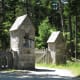 Gate to the carriage road near Jordan Pond House